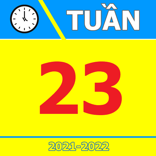 TKB Tuần 23 (từ 04/01 đến 09/01, năm học 2021-2022)